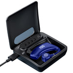 V9S Bluetooth-kompatibelt enkeltøre-headset (mono) i forretningsstil med LED-display, trådløst headset/øretelefon med batteriopladningsetui