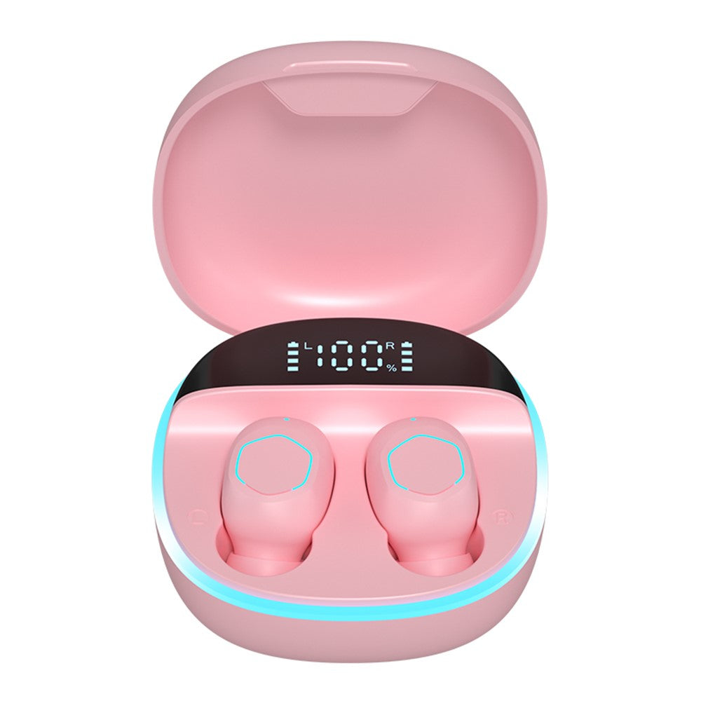 M13 Bluetooth-compatible Wireless Earphones Wireless Earpiece LED Display Screen Waterproof Earbuds Headsets with Charging Bin for Gaming Running Cycling Walking