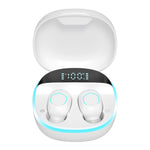 M13 Bluetooth-compatible Wireless Earphones Wireless Earpiece LED Display Screen Waterproof Earbuds Headsets with Charging Bin for Gaming Running Cycling Walking