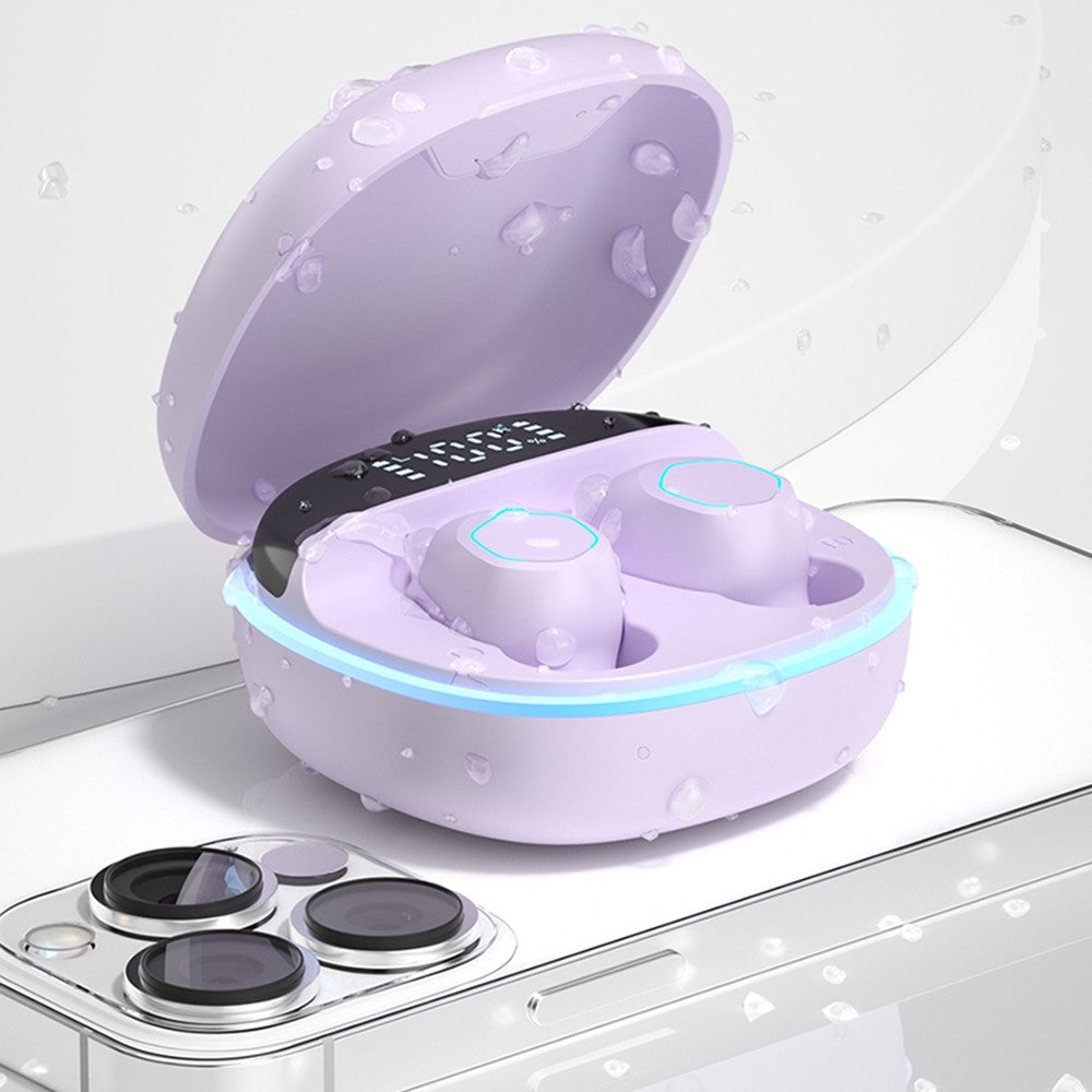 M13 Bluetooth-compatible Wireless Earphones Wireless Earpiece LED Display Screen Waterproof Earbuds Headsets with Charging Bin for Gaming Running Cycling Walking