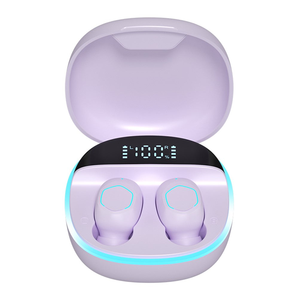 M13 Bluetooth-compatible Wireless Earphones Wireless Earpiece LED Display Screen Waterproof Earbuds Headsets with Charging Bin for Gaming Running Cycling Walking