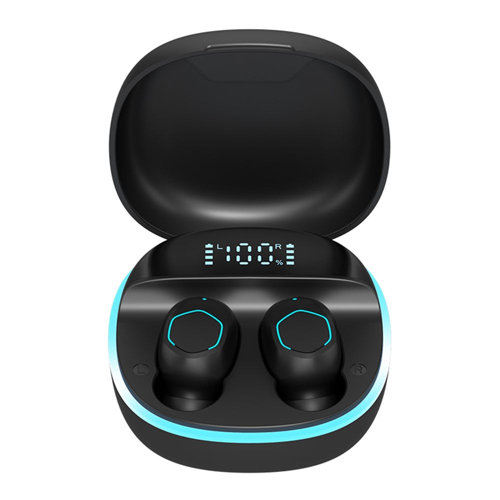 M13 Bluetooth-compatible Wireless Earphones Wireless Earpiece LED Display Screen Waterproof Earbuds Headsets with Charging Bin for Gaming Running Cycling Walking