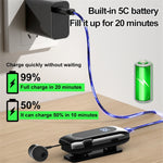 K55 Business Bluetooth-kompatibel enkeltopplåring med batterivisning, klips, intelligent støydemping og teleskopisk headsetklemme