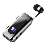 K55 Business Bluetooth-kompatibel enkeltopplåring med batterivisning, klips, intelligent støydemping og teleskopisk headsetklemme
