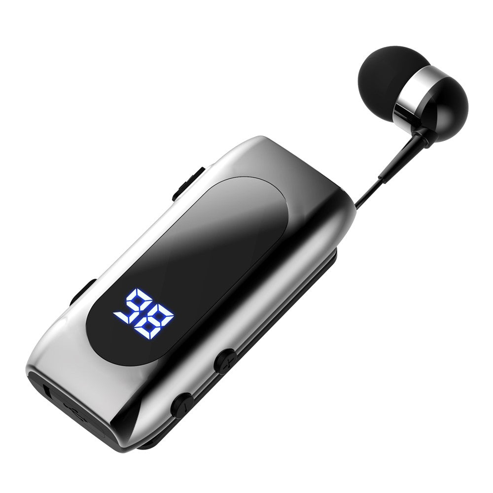 K55 Business Bluetooth-kompatibel enkeltopplåring med batterivisning, klips, intelligent støydemping og teleskopisk headsetklemme