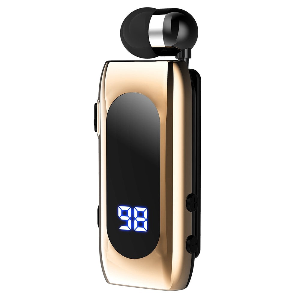 K55 Business Bluetooth-kompatibel enkeltopplåring med batterivisning, klips, intelligent støydemping og teleskopisk headsetklemme