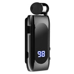 K55 Business Bluetooth-kompatibel enkeltopplåring med batterivisning, klips, intelligent støydemping og teleskopisk headsetklemme