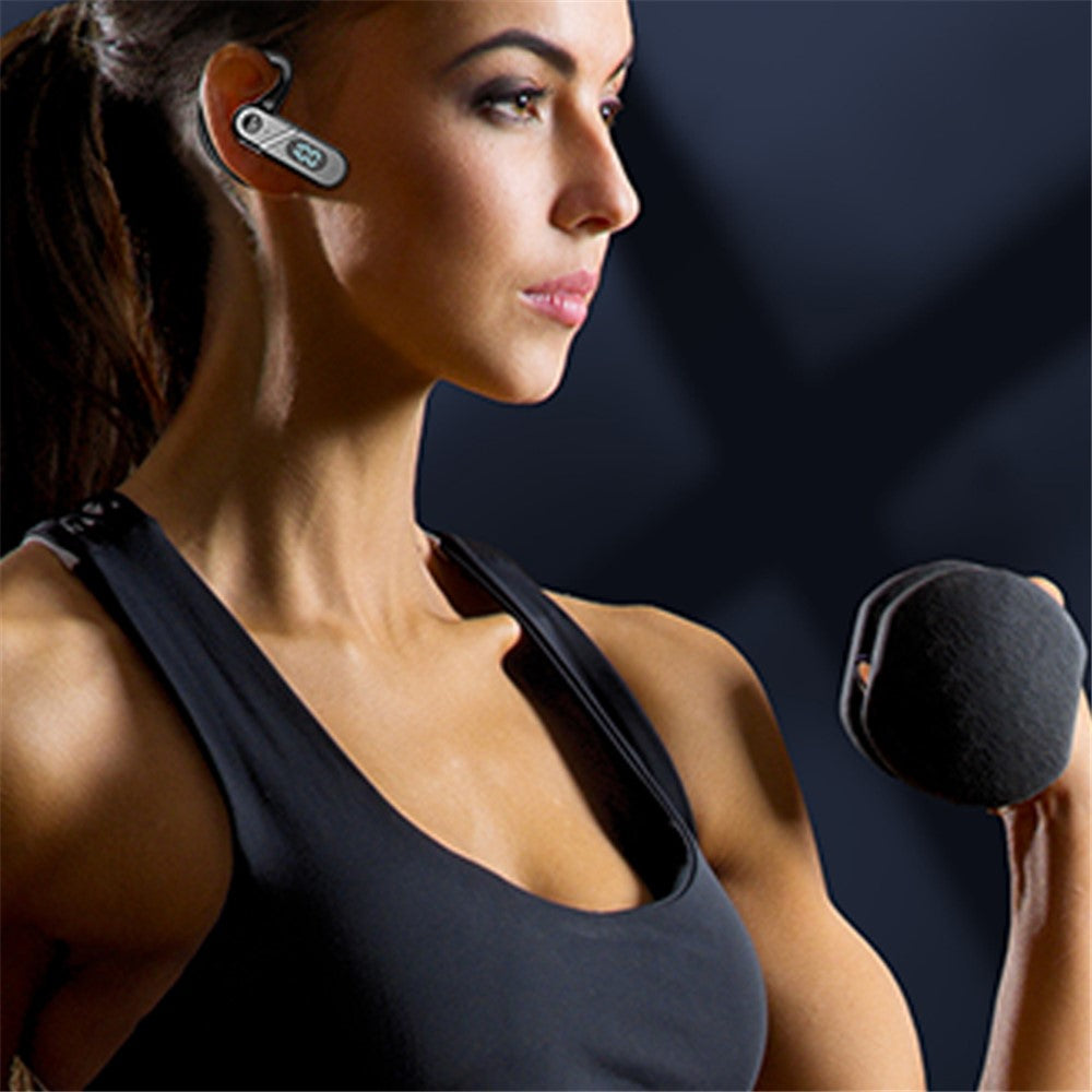 V28 Bone Conduction Høretelefoner Bluetooth-kompatibel 5.2 IPX5 Svedafvisende Open-Ear Bluetooth-kompatibel Sportshovedtelefoner til Løb Vandring Kørsel Cykling
