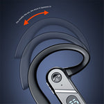 V28 Bone Conduction Høretelefoner Bluetooth-kompatibel 5.2 IPX5 Svedafvisende Open-Ear Bluetooth-kompatibel Sportshovedtelefoner til Løb Vandring Kørsel Cykling