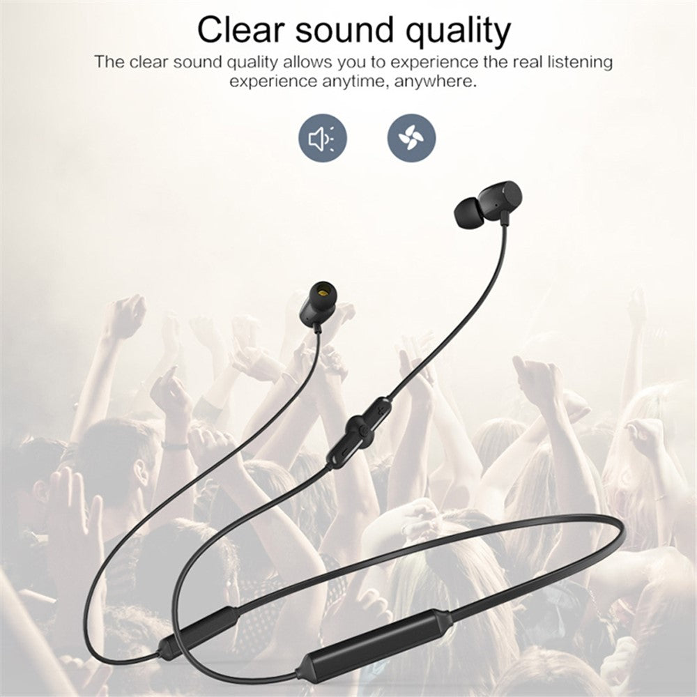 Q5 Neckband Earphone Wireless Bluetooth-compatible Waterproof Headphone Stereo Bass Sport Running Magnetic Design Headset