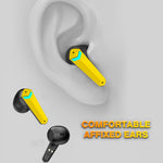 JX20 TWS Wireless Bluetooth-compatible 5.2 Noise Reduction Low-Latency Sports Headset Gaming Headphone with Digital Display Screen Charging Case