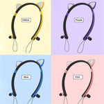 Barn Trådlösa In-ear-hörlurar med Bluetooth-funktion Söta Magnetiska Hörlurar Barnheadset med Halsband