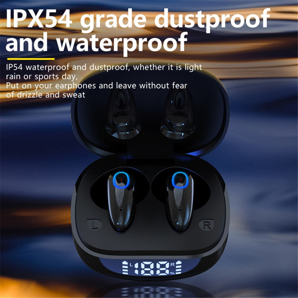 KOLINSKY KS55 Wireless Earbuds Binaural TWS Mini Sports Headphone Touch Control Bluetooth-compatible 5.1 Gaming Headset with Digital Display