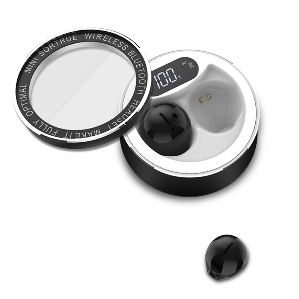 X21T Mini Size TWS Wireless Bluetooth-compatible Headset Low Delay Earphone with Digital Display Screen Charging Case
