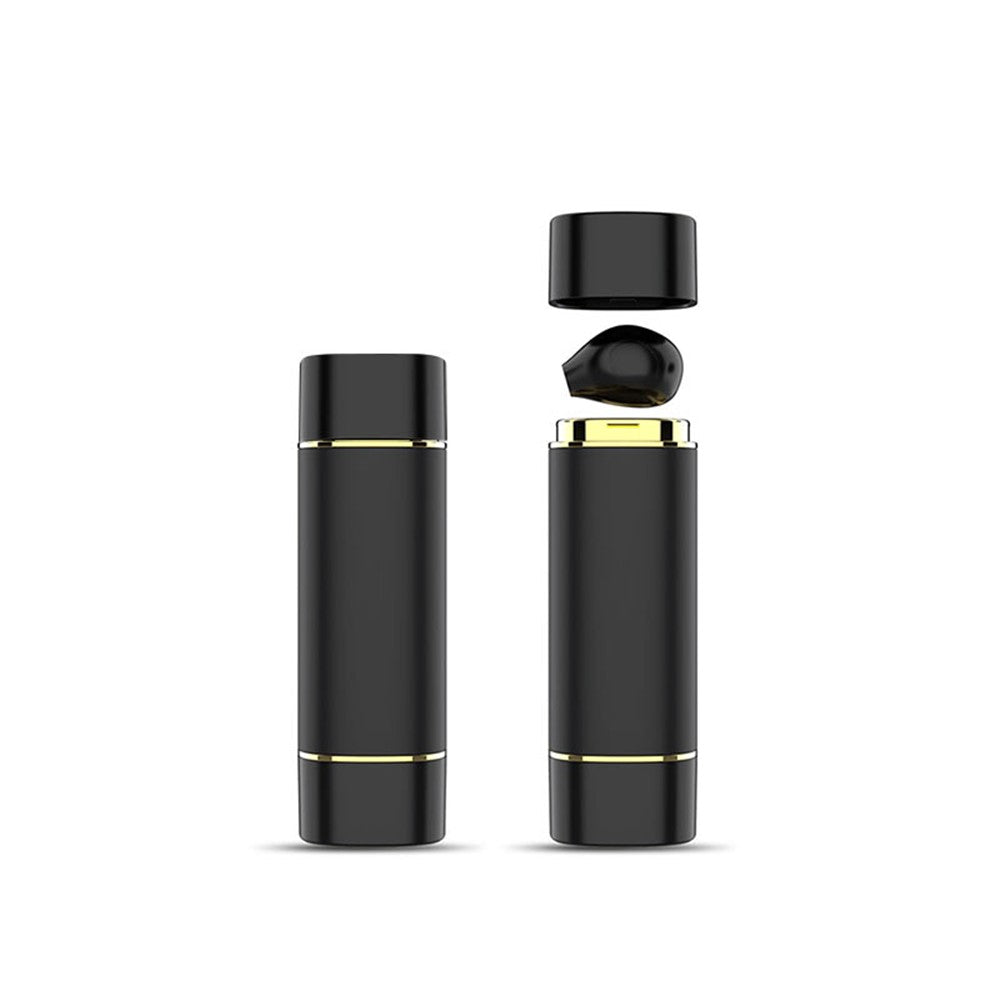TWS Earphone Bluetooth-compatible 5.1 Wireless Sports Headphone with Lipstick-shaped Charging Case