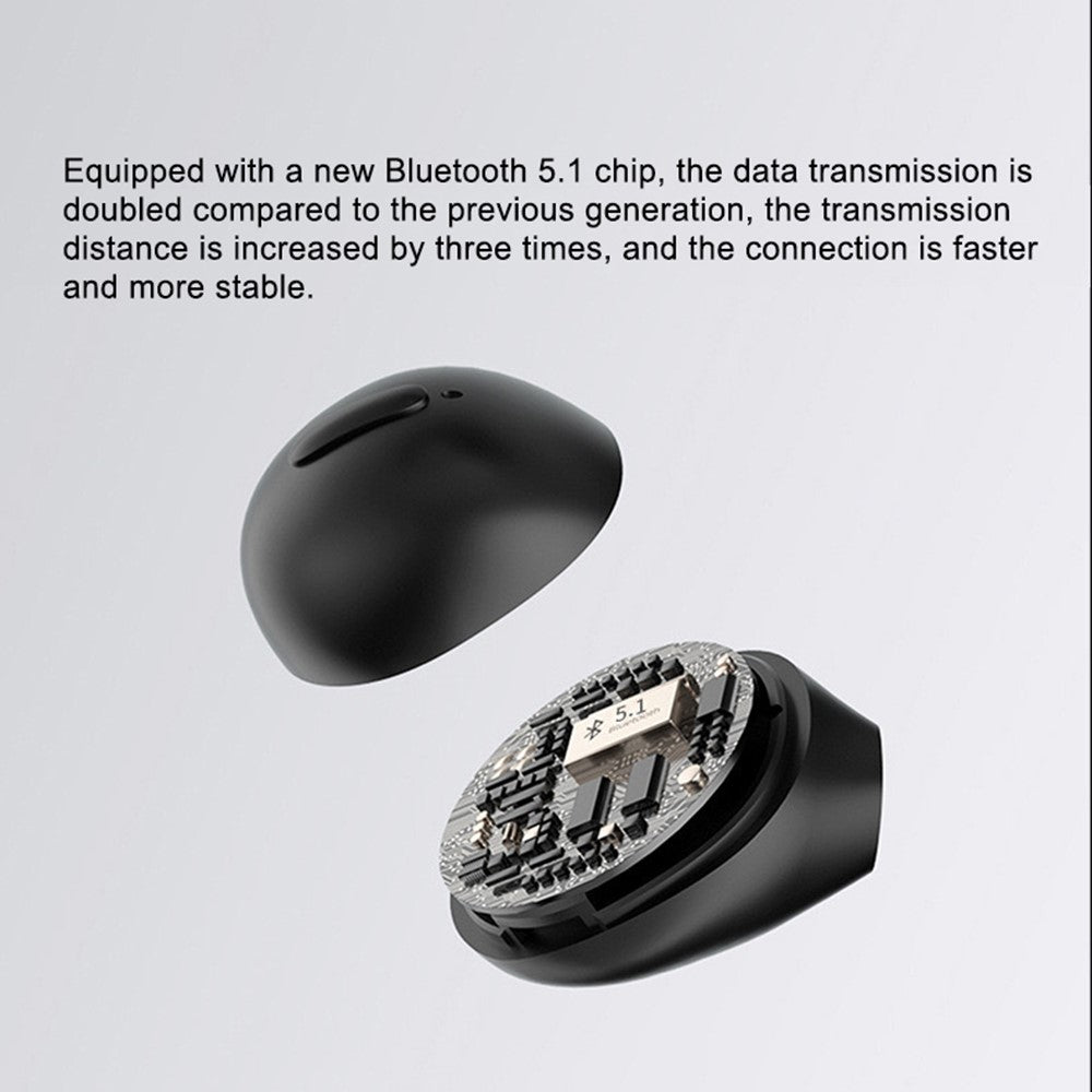 TWS Earphone Bluetooth-compatible 5.1 Wireless Sports Headphone with Lipstick-shaped Charging Case