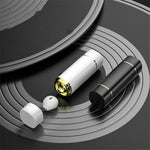 TWS Earphone Bluetooth-compatible 5.1 Wireless Sports Headphone with Lipstick-shaped Charging Case