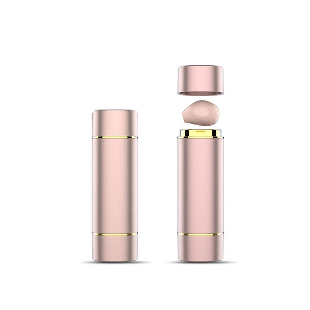 TWS Earphone Bluetooth-compatible 5.1 Wireless Sports Headphone with Lipstick-shaped Charging Case