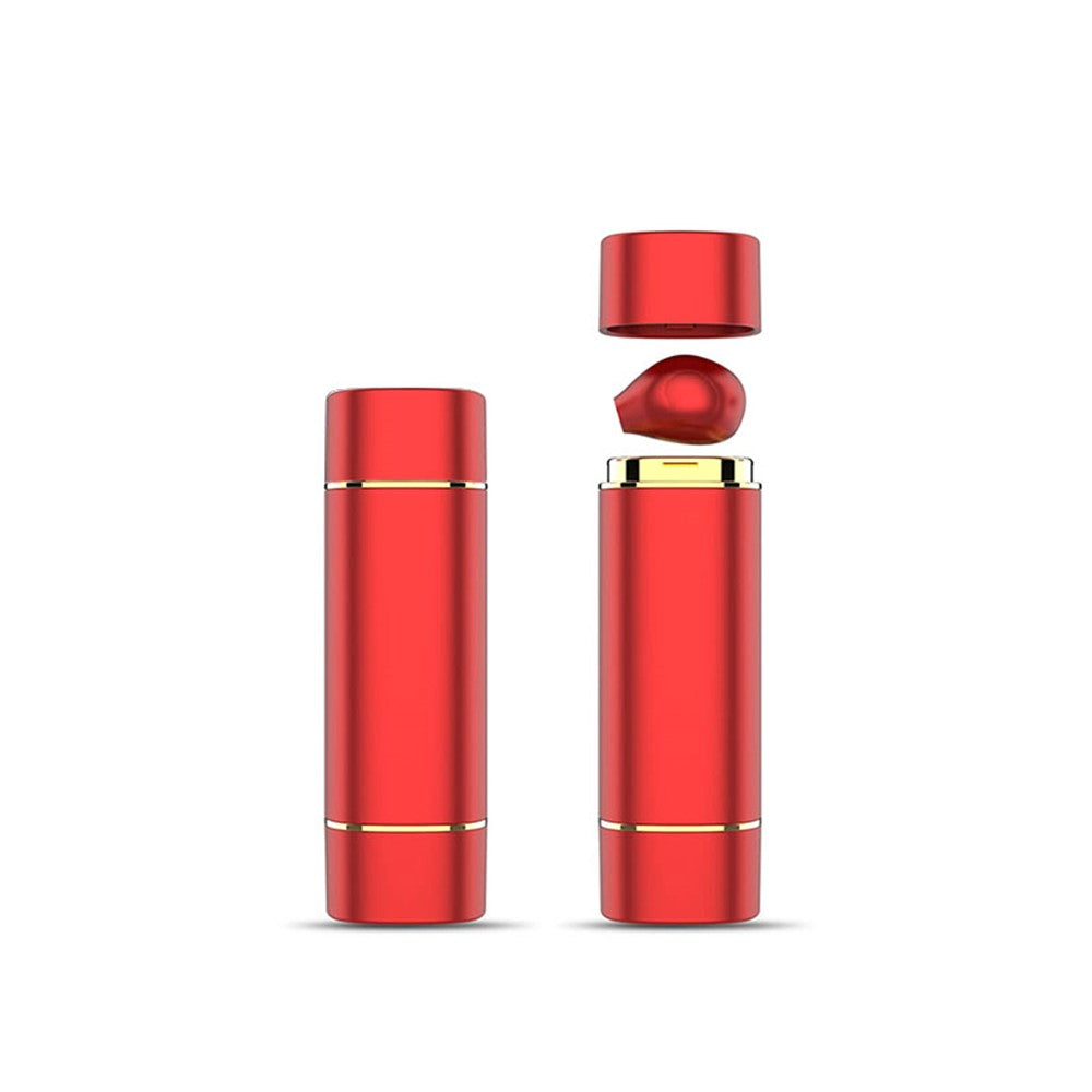 TWS Earphone Bluetooth-compatible 5.1 Wireless Sports Headphone with Lipstick-shaped Charging Case