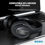 EL-A3i Over-Ear Wireless Headset Bluetooth-compatible ANC Earphone HiFi Stereo Sound Noise Cancelling Gaming Headphone
