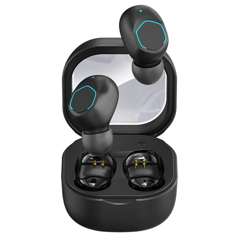 M21 TWS Bluetooth-kompatibla 5.2 Hörlurar HD Stereoljud Pekskärmskontrollerade Hörlurar Mini Löpar-Sportheadset med 200mAh Laddningsfodral