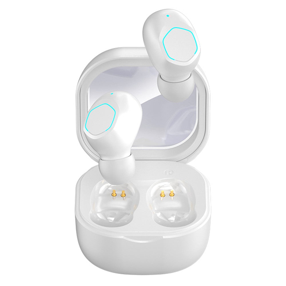 M21 TWS Bluetooth-kompatibla 5.2 Hörlurar HD Stereoljud Pekskärmskontrollerade Hörlurar Mini Löpar-Sportheadset med 200mAh Laddningsfodral