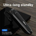 HILEO Hi6 Single Ear Wireless Bluetooth-compatible Headset Low-Power Dissipation Earphone Business Style Ultra-Long Standby Headphone Support IPX4 Water Resistant