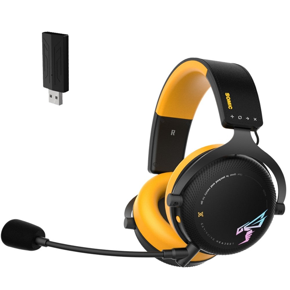 SOMIC G760 Over-ear Gaminghörlurar Trådbundna 2.4G USB E-sportsheadset Låg fördröjning Bluetooth-kompatibel Stereomusik HiFi Stereoljudhörlurar
