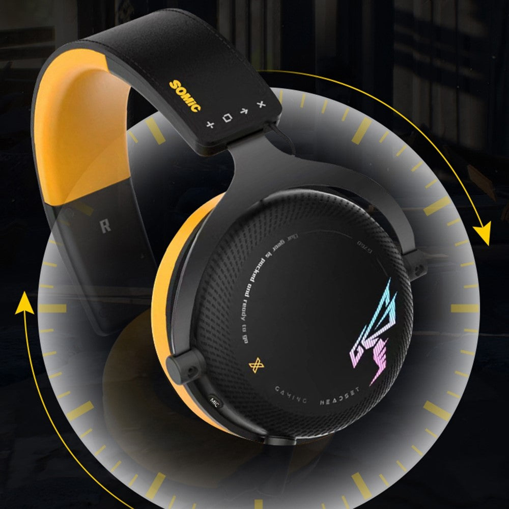 SOMIC G760 Over-ear Gaminghörlurar Trådbundna 2.4G USB E-sportsheadset Låg fördröjning Bluetooth-kompatibel Stereomusik HiFi Stereoljudhörlurar