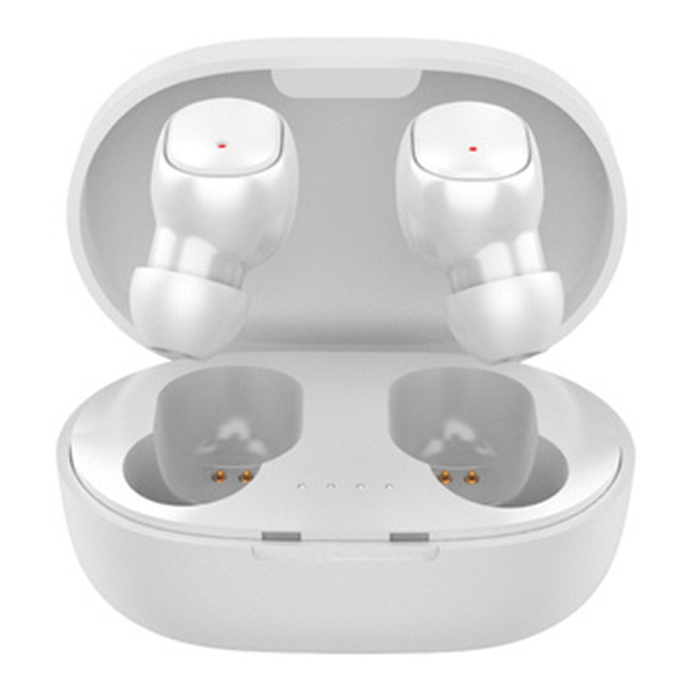 A6S Wireless Bluetooth-compatible Headset Mini Binaural In-Ear Music Headphones Noise Reduction TWS Earbuds with Charging Case