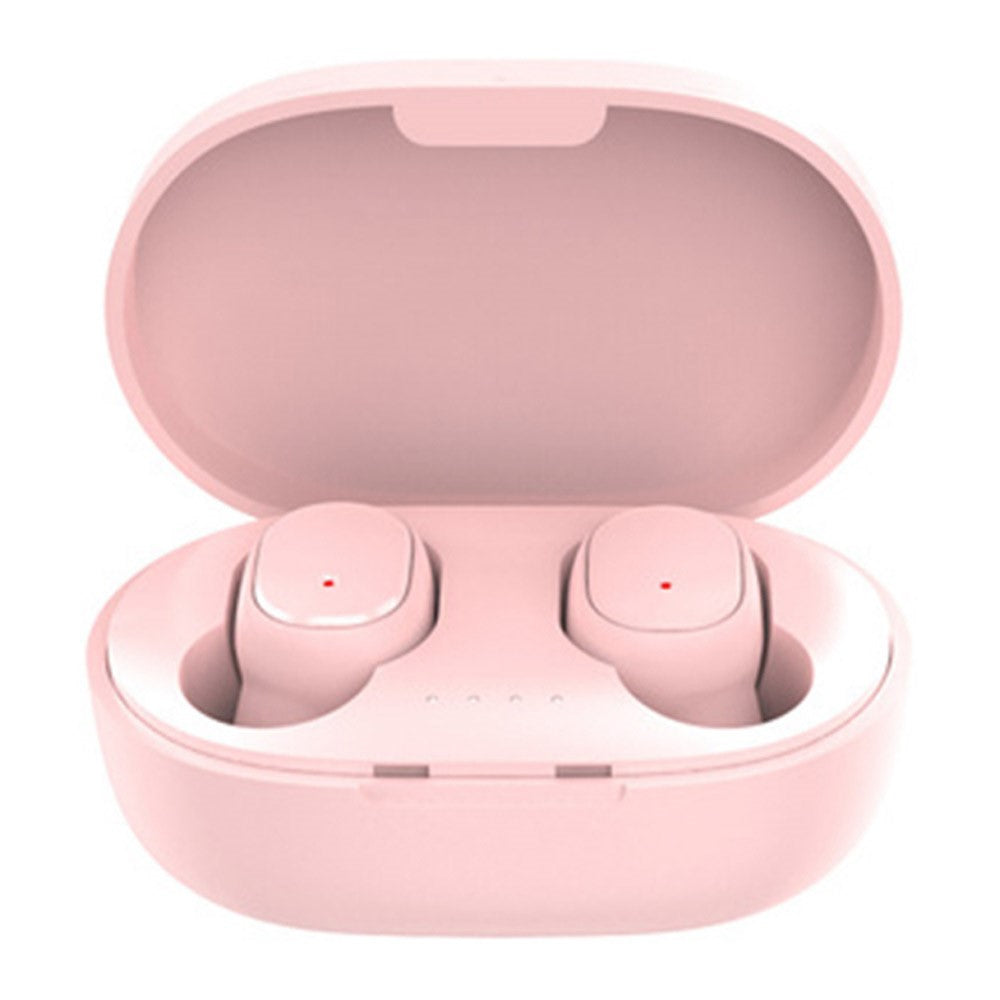 A6S Wireless Bluetooth-compatible Headset Mini Binaural In-Ear Music Headphones Noise Reduction TWS Earbuds with Charging Case