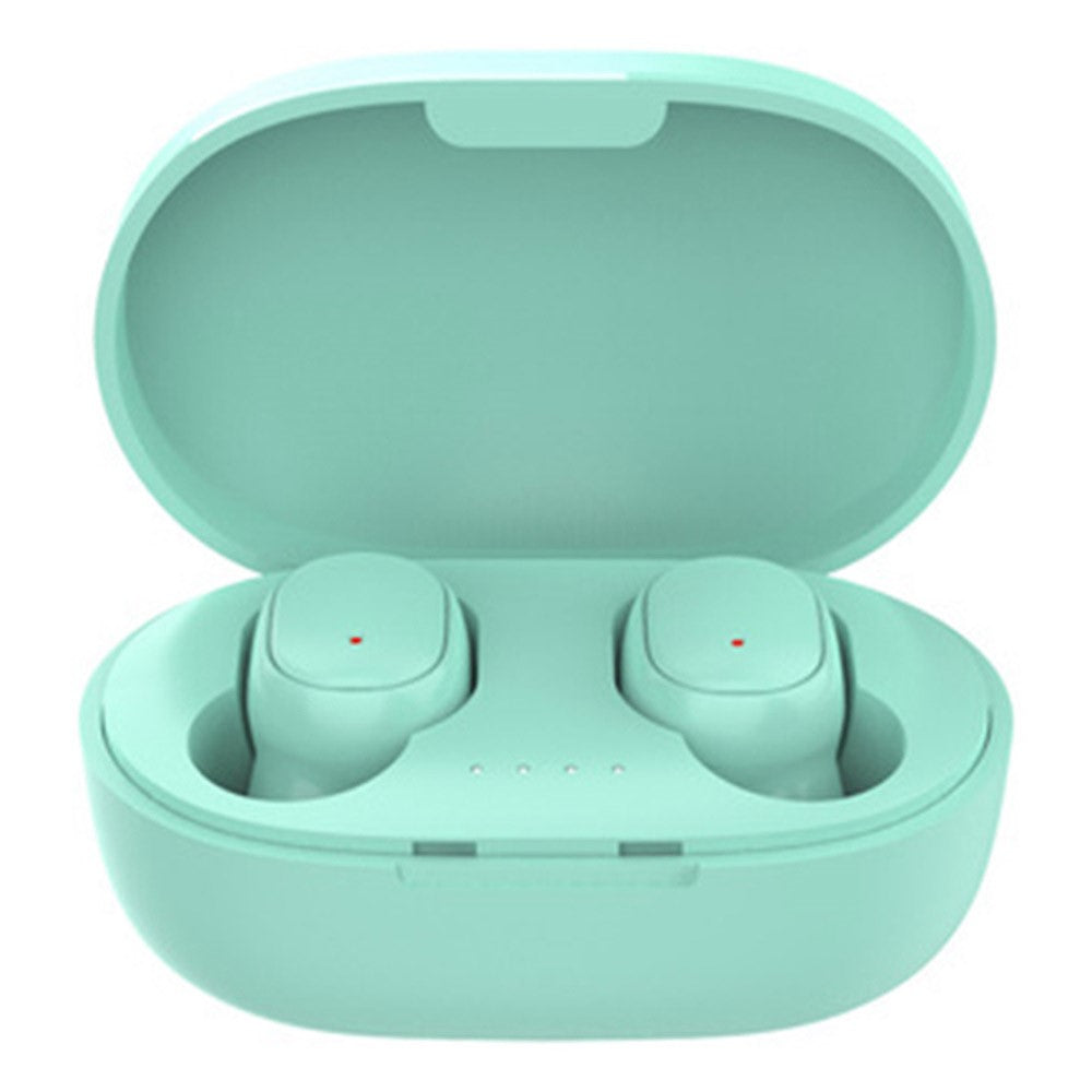 A6S Wireless Bluetooth-compatible Headset Mini Binaural In-Ear Music Headphones Noise Reduction TWS Earbuds with Charging Case