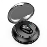 YX01 Single Ear Bluetooth-compatible Headset Wireless Mini Earphone Sports Running with Charging Case and Charging Cable