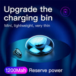 YX01 Single Ear Bluetooth-compatible Headset Wireless Mini Earphone Sports Running with Charging Case and Charging Cable