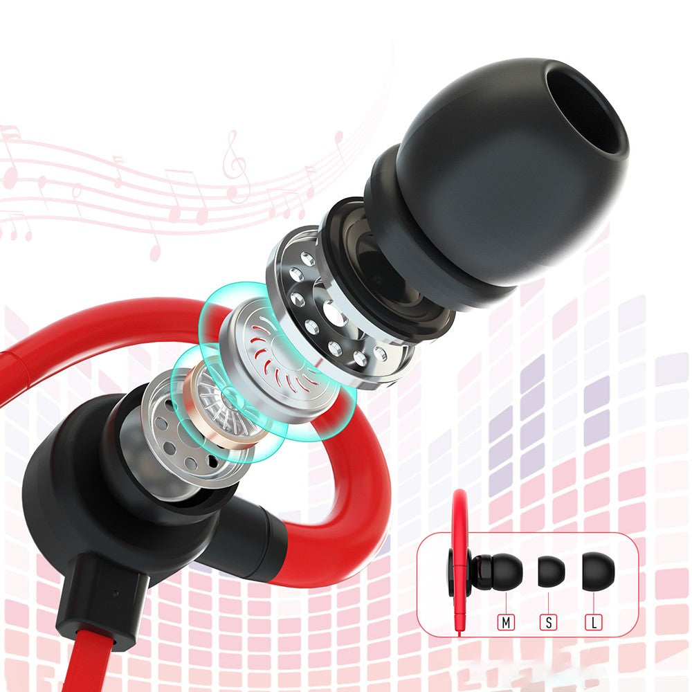 GORSUN E56 Trådlösa Headset Bluetooth-kompatibla Halsmonterade Hörlurar Stereo Basljud Sport Löpning Magnetisk Halsband Hörlurar