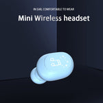 F911 Bluetooth-compatible Earbud Single Wireless Earphone Mini Headset Hands-Free Car Headphone Earpiece