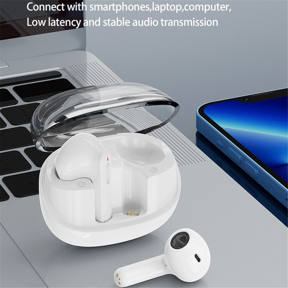 B021 Wireless Bluetooth Headset Transparent TWS Earbuds Low Latency Headphones