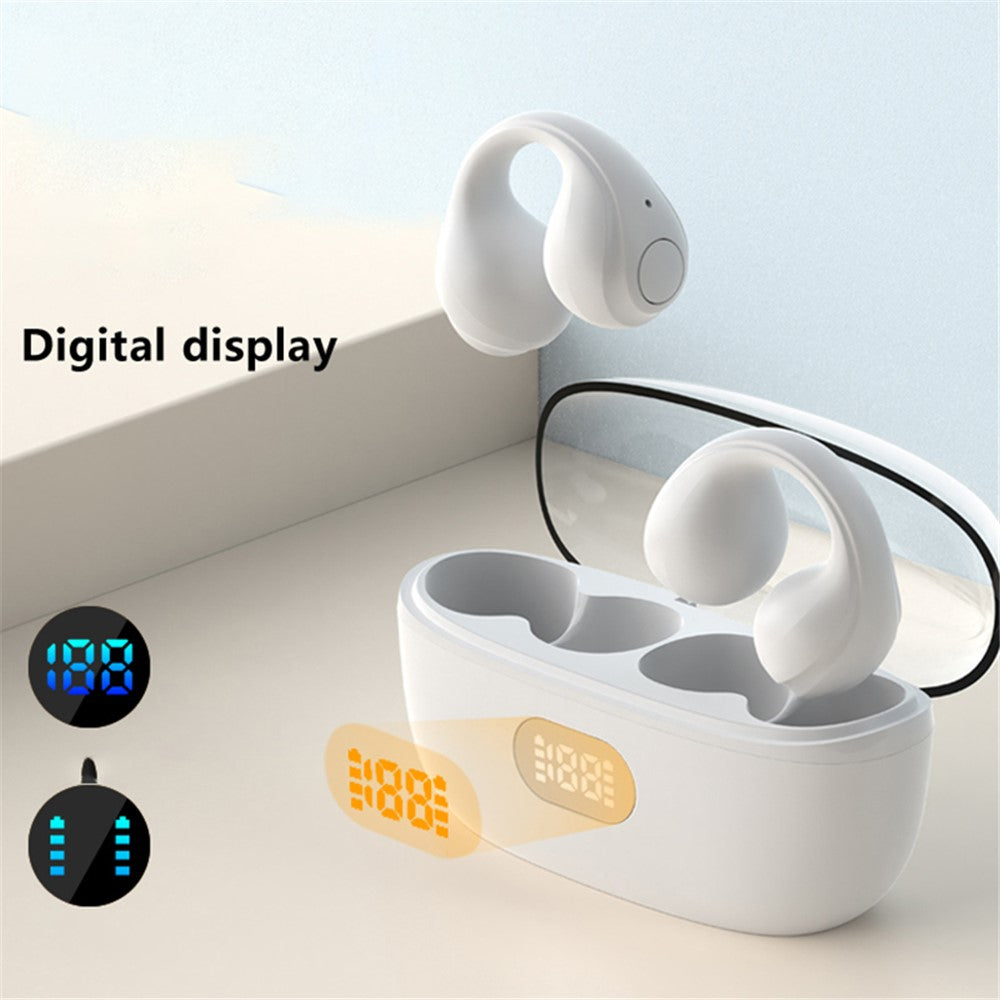 Open Ear Clip Hovedtelefoner Trådløse Bluetooth-kompatible Clip-on Headset Open Ear Earbuds Høretelefoner