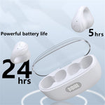 Open Ear Clip Hovedtelefoner Trådløse Bluetooth-kompatible Clip-on Headset Open Ear Earbuds Høretelefoner
