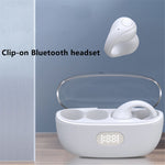 Open Ear Clip Hovedtelefoner Trådløse Bluetooth-kompatible Clip-on Headset Open Ear Earbuds Høretelefoner