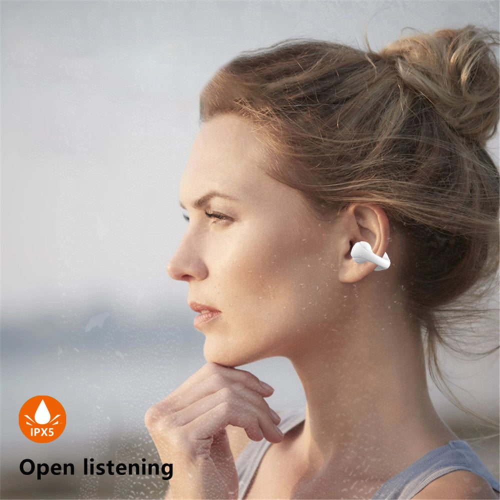 Open Ear Clip Hovedtelefoner Trådløse Bluetooth-kompatible Clip-on Headset Open Ear Earbuds Høretelefoner