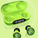 H20 Bluetooth-compatible Headset Sports Headphone TWS Wireless Earphone with Digital Display Charging Case