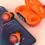 H20 Bluetooth-compatible Headset Sports Headphone TWS Wireless Earphone with Digital Display Charging Case