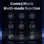 L800 2.4G Wireless / Bluetooth-compatible 5.1 Over-ear Headset LED Light Low Latency E-sports Gaming Headphone