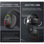 L800 2.4G Wireless / Bluetooth-compatible 5.1 Over-ear Headset LED Light Low Latency E-sports Gaming Headphone