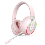 L850 Trådløst Over-ear Bluetooth-kompatibelt 5.1 Headset med RGB-lys, E-sport Gaming Hovedtelefon, Understøtter TF-kort
