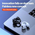 M10 Digital Display Clip-on Bluetooth-compatible Earphone HiFi Sound Single Ear Bendable Headphone