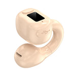 M10 Digital Display Clip-on Bluetooth-compatible Earphone HiFi Sound Single Ear Bendable Headphone