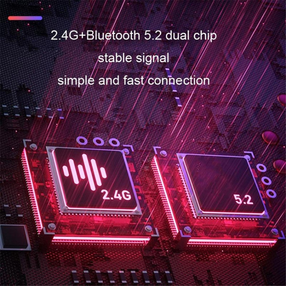 B10 2Pcs Wireless Neckband Headphones Silicone Neck-mounted Bluetooth-compatible Earphones with Transmitter