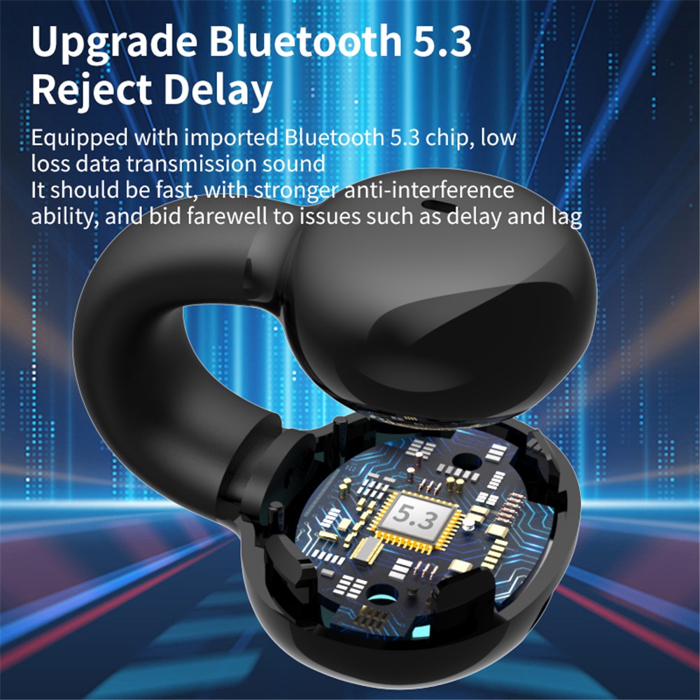 YX03 Open Ear Hovedtelefon Bluetooth-kompatibel 5.3 Trådløs Bluetooth-kompatibel Headset Vandtæt Sport Løbe Clip-on Høretelefon